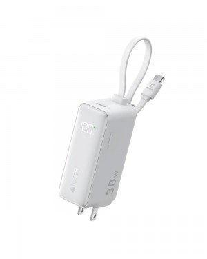 Anker 3-in-1 Power Bank (30W Fusion Built-In USB-C Cable) Blancos | Mexico IYK968523