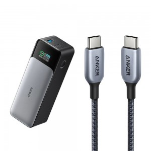 Anker 737 Power Bank (PowerCore 24K) and 765 USB-C to USB-C Cable (3 ft) Negros | Mexico BPG349182