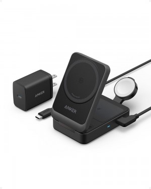 Anker MagGo Wireless Charging Station (Foldable 3-in-1) Negros | Mexico GEW560829