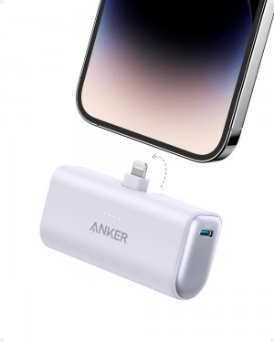 Anker Nano Power Bank (12W Built-In Lightning Connector) Morados | Mexico FOY548397