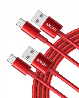 Anker Premium Nylon USB-C to USB-A Cable (2-Pack) Rojos | Mexico QKT162378