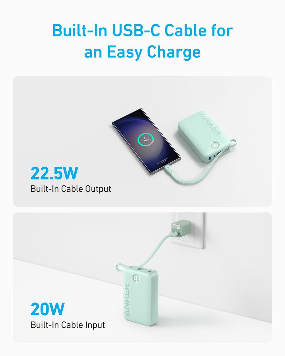 Anker 20000mAh High-Speed 22.5W Power Bank Verdes | Mexico KTO158390