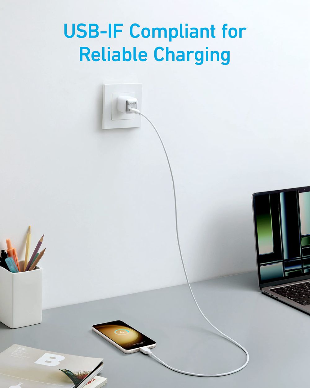 Anker 310 USB-C to USB-C Cable (6 ft/2 pack) Blancos | Mexico CIH435027