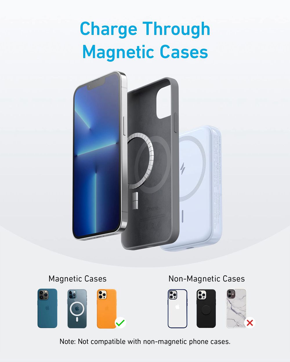 Anker 321 MagGo Battery (PowerCore Magnetic 5K) Azules | Mexico OGT154027