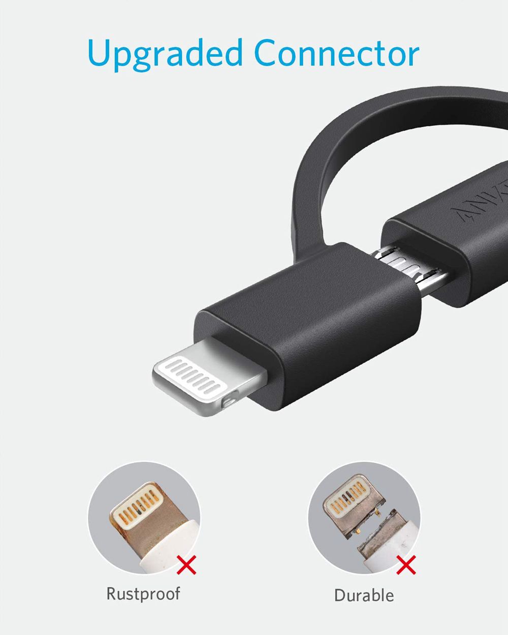 Anker 321 USB-A to Lightning Cable (3 ft 3-in-1) Negros | Mexico SXU946820