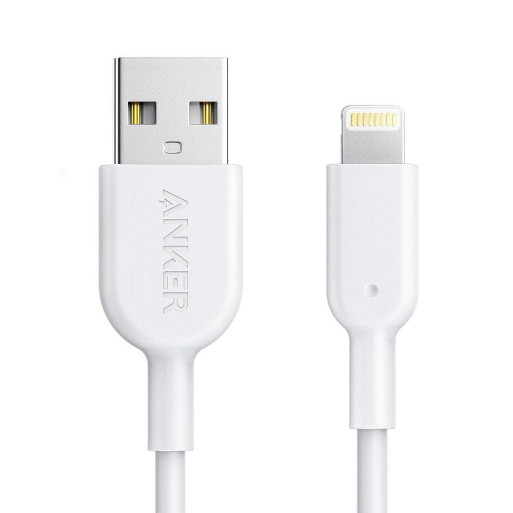 Anker 321 USB-A to Lightning Cable Blancos | Mexico ZPU805614