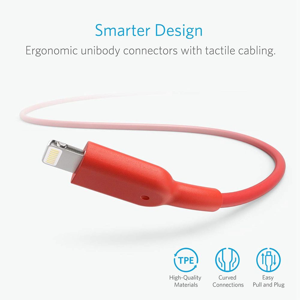 Anker 321 USB-A to Lightning Cable Rojos | Mexico TYU480126