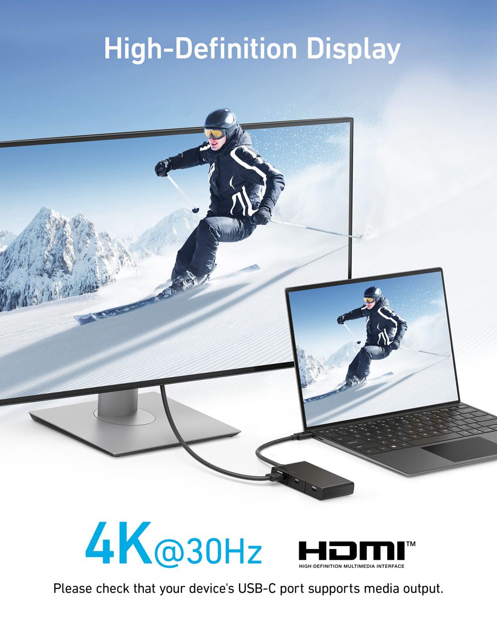 Anker 322 USB-C Hub (5-in-1) Negros | Mexico KTI516087