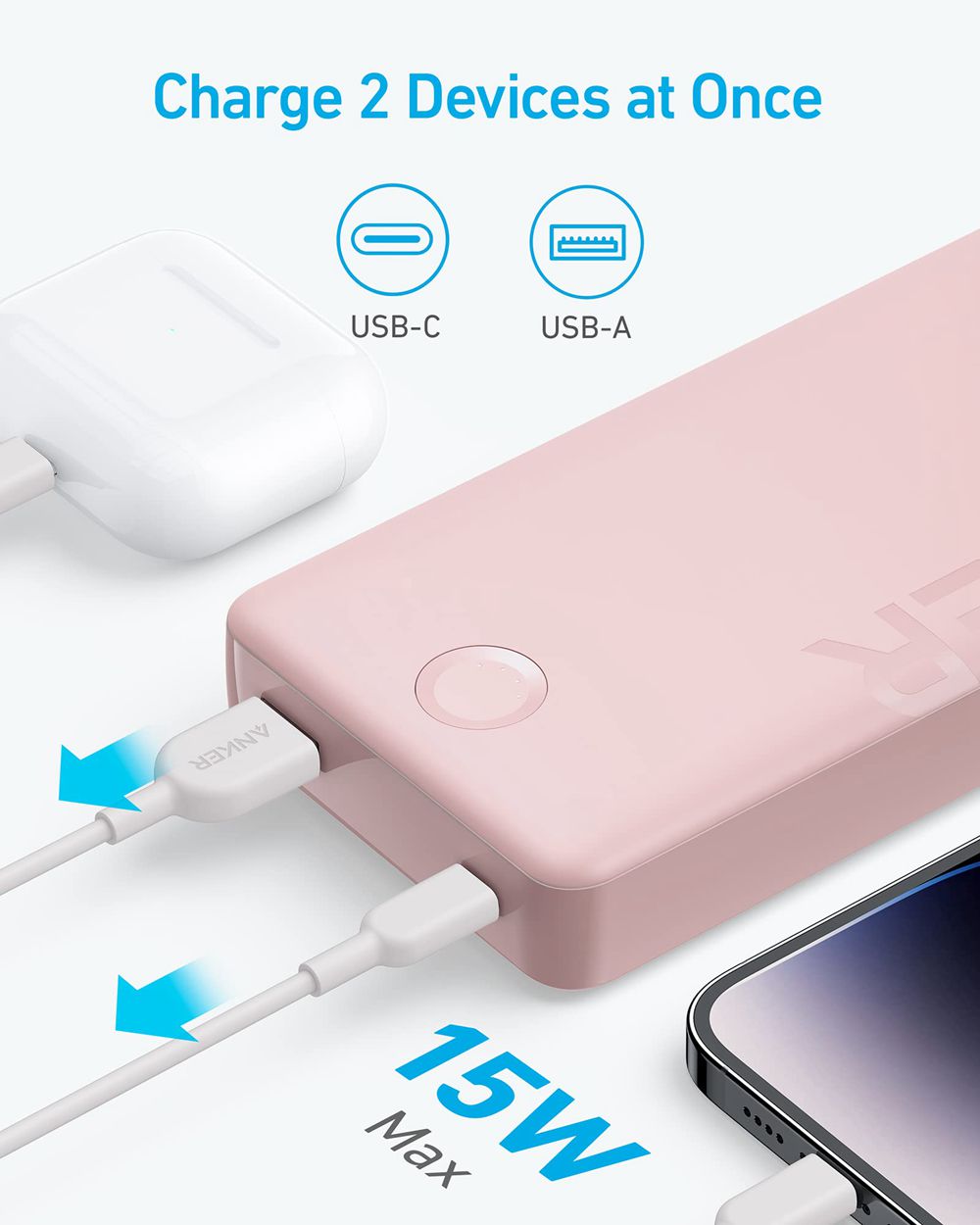 Anker 325 Power Bank (PowerCore 20K II) Rosas | Mexico ZWF958304