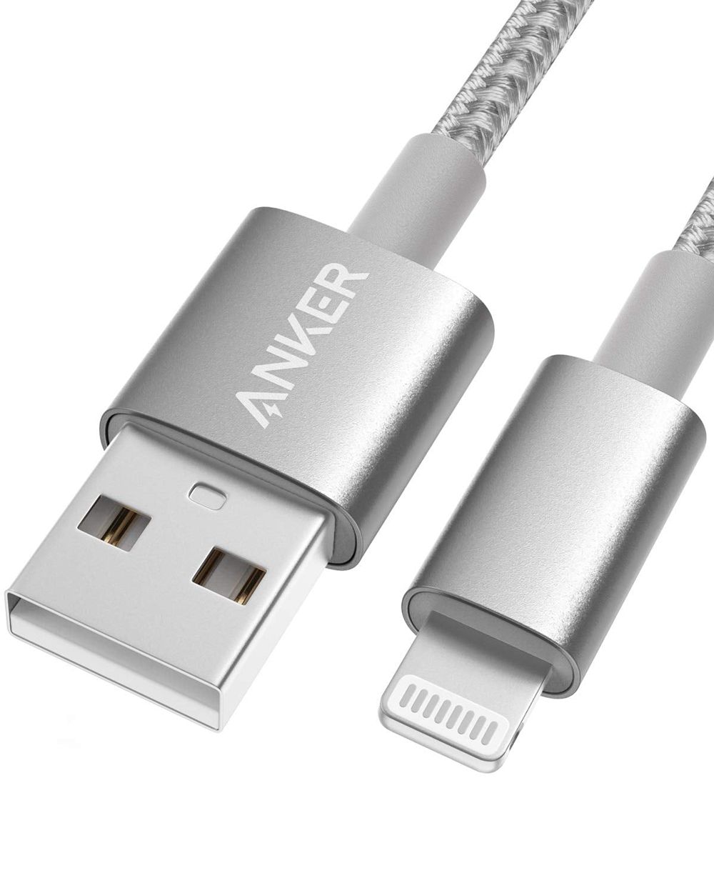 Anker 331 USB-A to Lightning Cable (Nylon) Plateados | Mexico LDE791583
