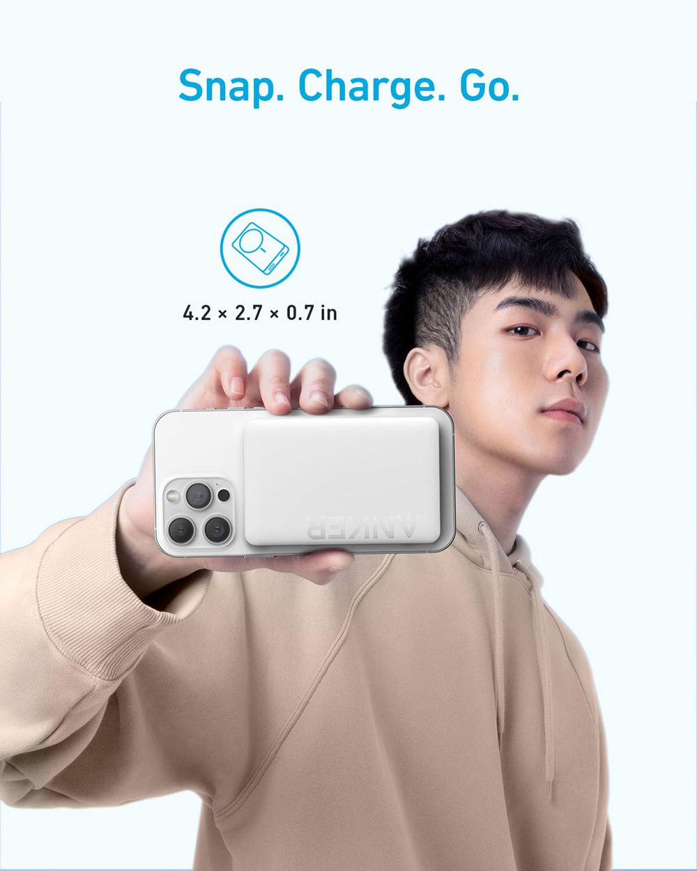 Anker 334 MagGo Battery (PowerCore 10K) Blancos | Mexico ZFY805236