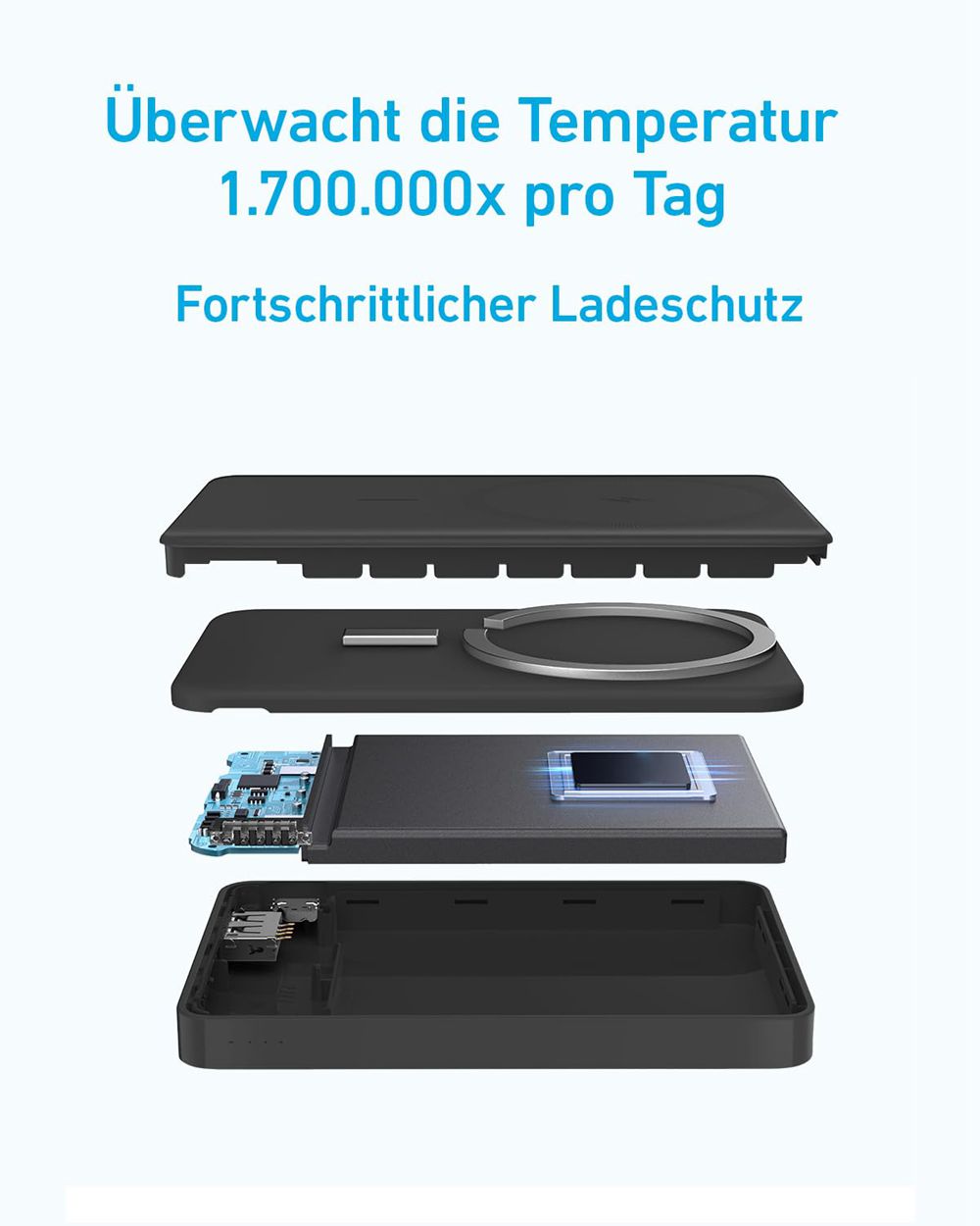 Anker 334 MagGo Battery (PowerCore 10K) Negros | Mexico CFB798013