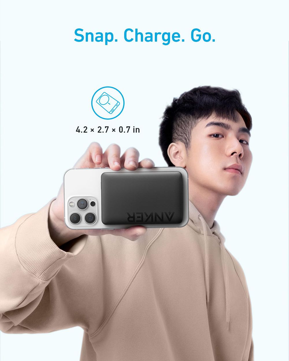 Anker 334 MagGo Battery (PowerCore 10K) Negros | Mexico CFB798013