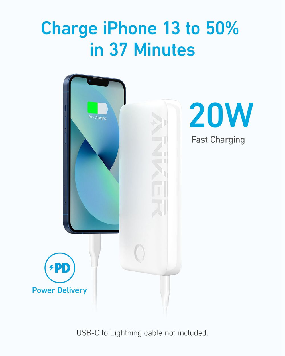 Anker 335 Power Bank (PowerCore 20K) Blancos | Mexico JFQ079658