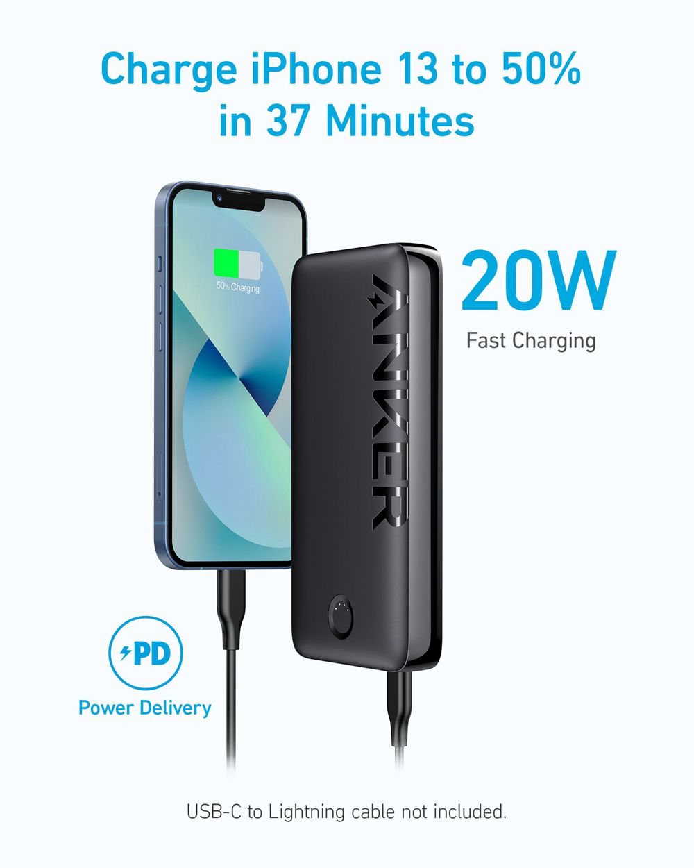Anker 335 Power Bank (PowerCore 20K) Negros | Mexico BAW128037