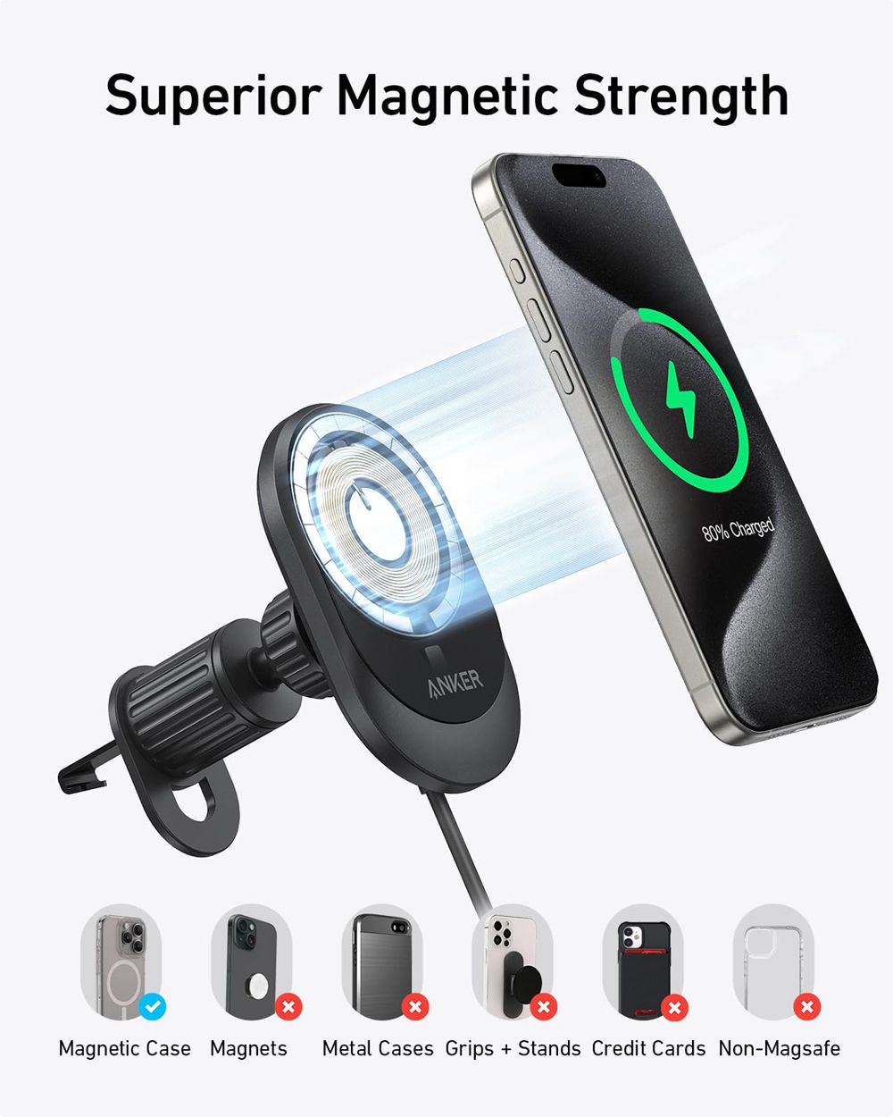 Anker 335 Wireless Charger (3-in-1 Station) Negros | Mexico YXL143067