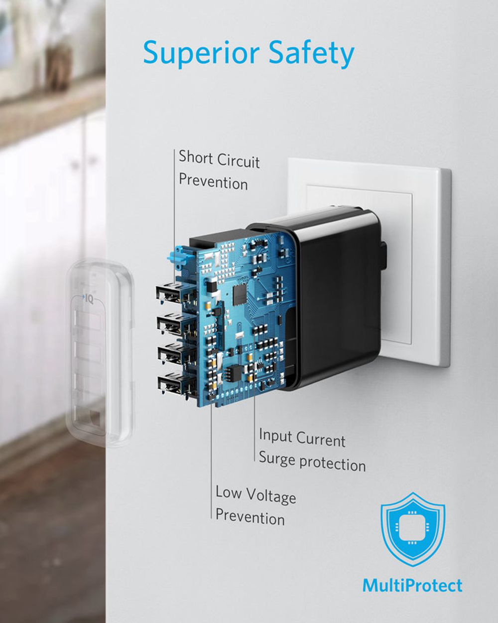 Anker 340 Charger (40W) Negros | Mexico FHK364975