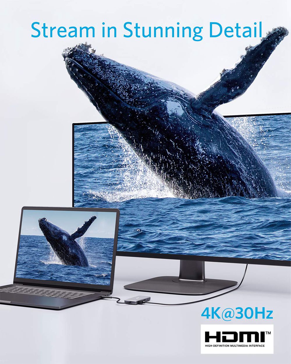 Anker 341 USB-C Hub (7-in-1) Grises | Mexico RYG875213