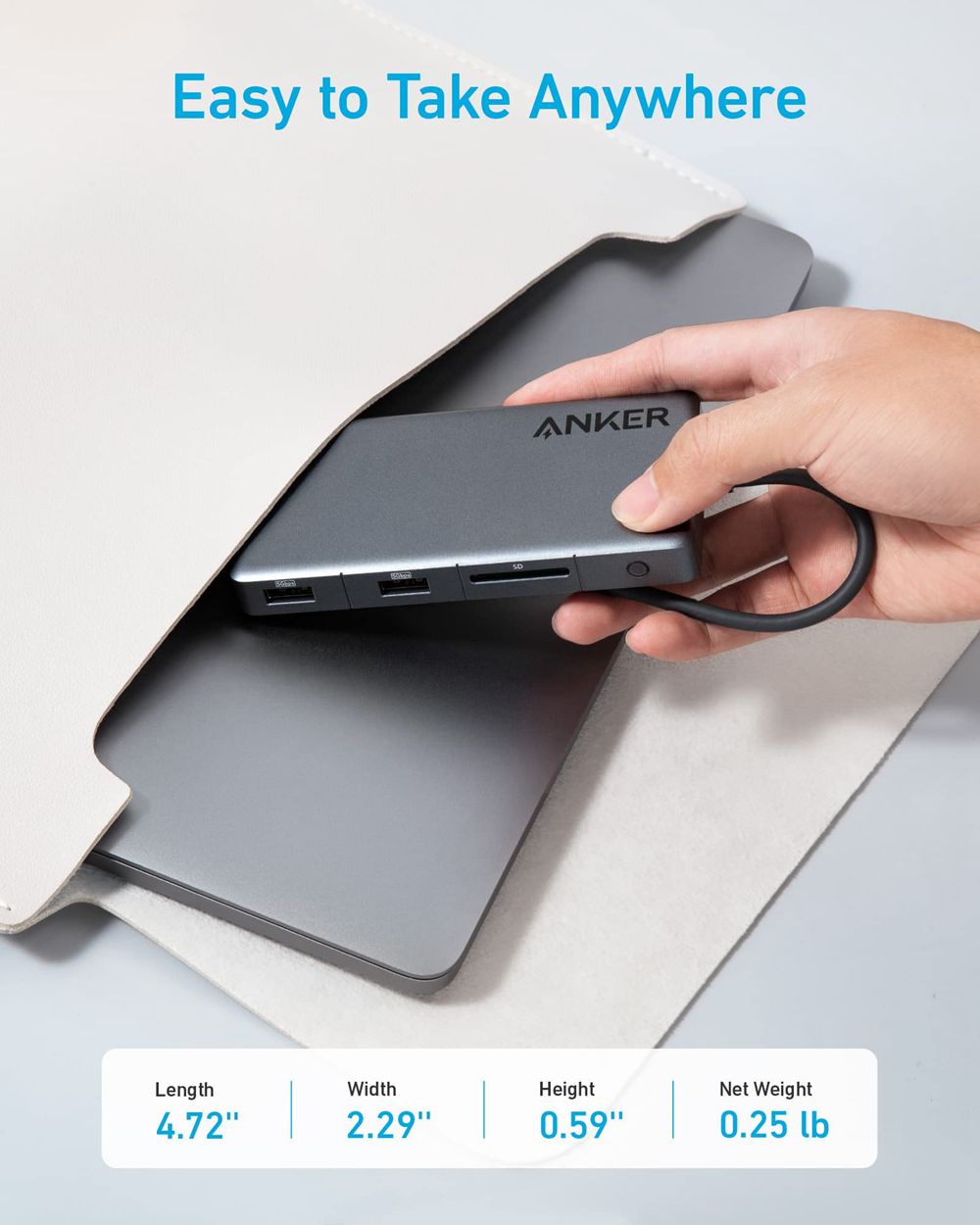 Anker 341 USB-C Hub (7-in-1) Negros | Mexico GSK708419