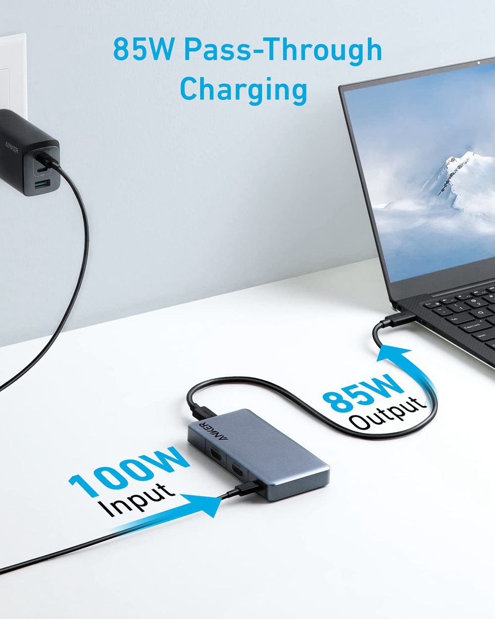 Anker 343 USB-C Hub (7-in-1 Dual 4K HDMI) Grises | Mexico EZL086723