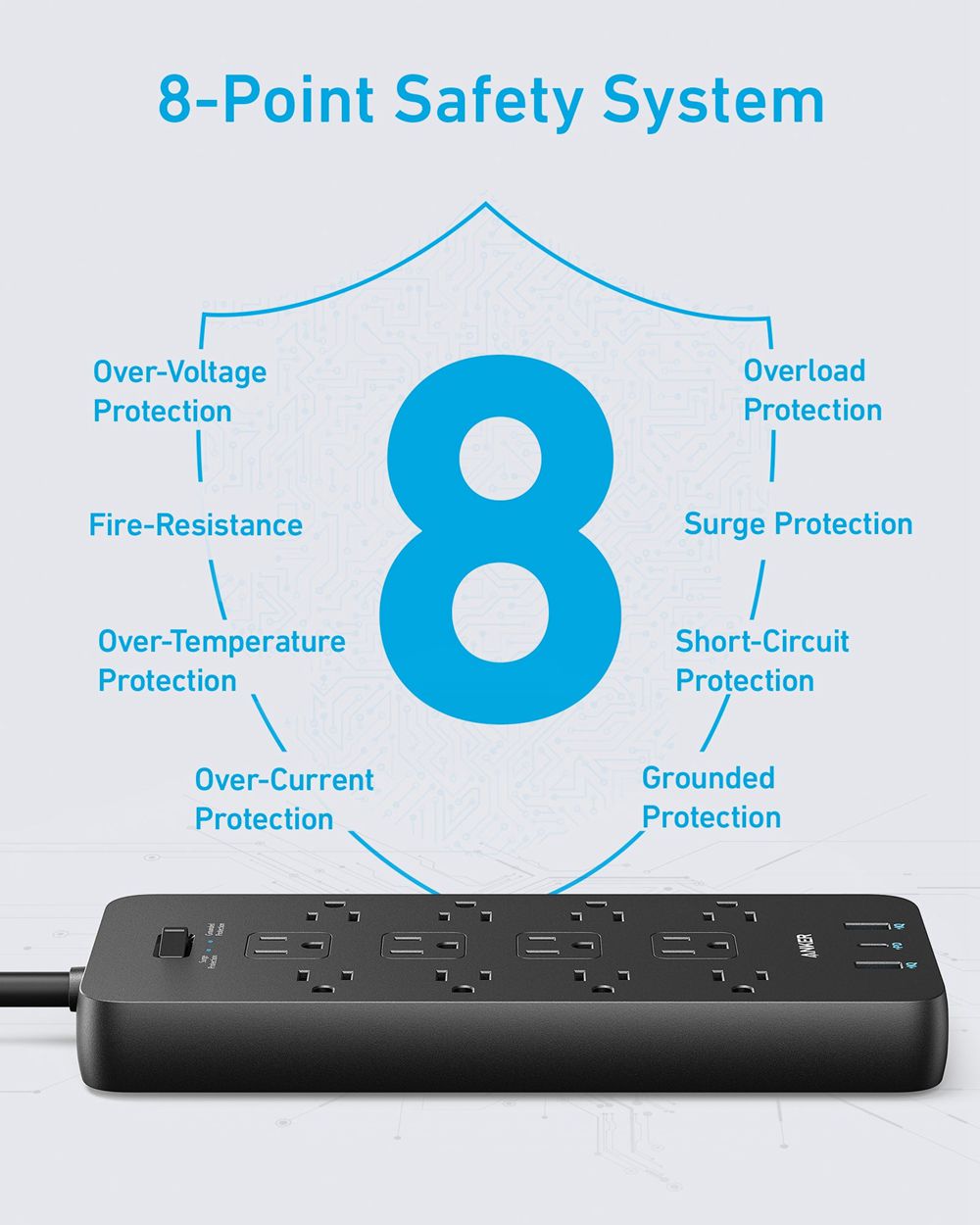 Anker 351 Power Strip Negros | Mexico VFI478916