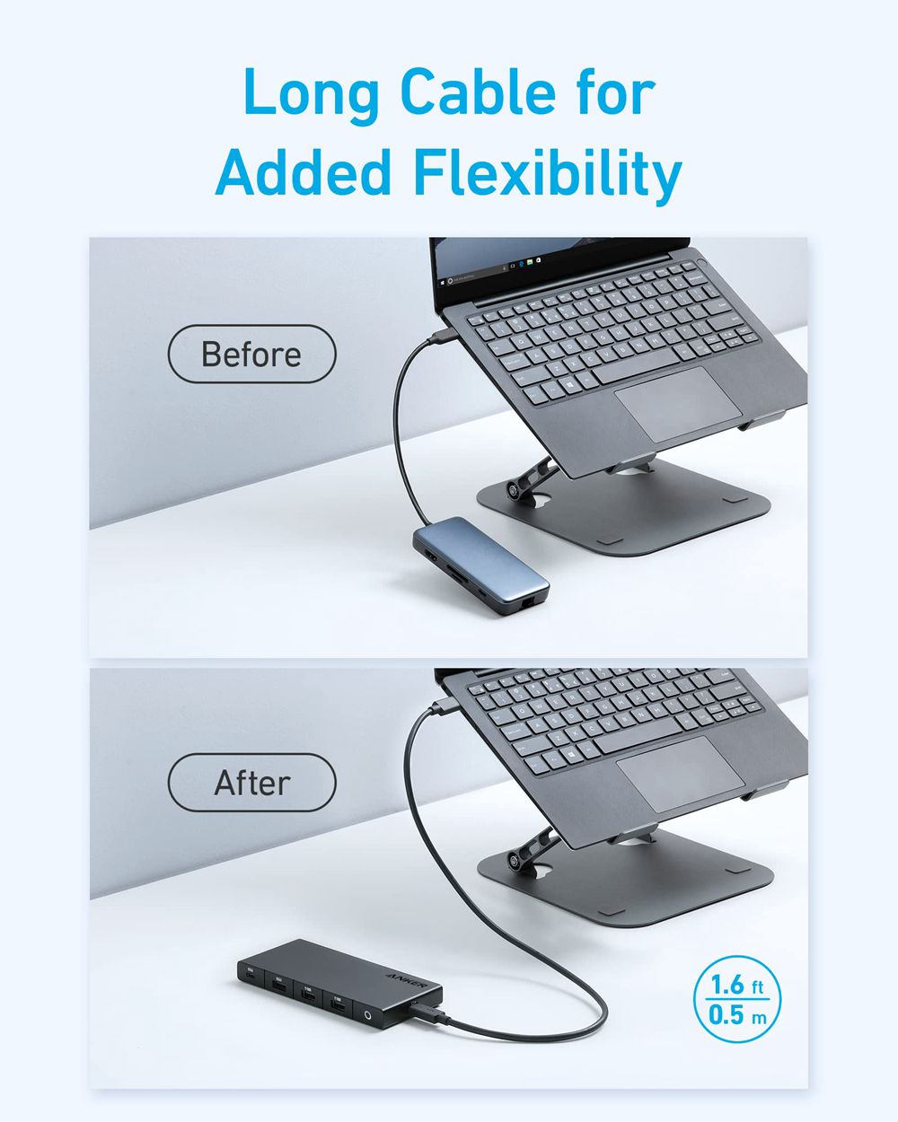 Anker 364 USB-C Hub (10-in-1 Dual 4K HDMI) Negros | Mexico EOV140795