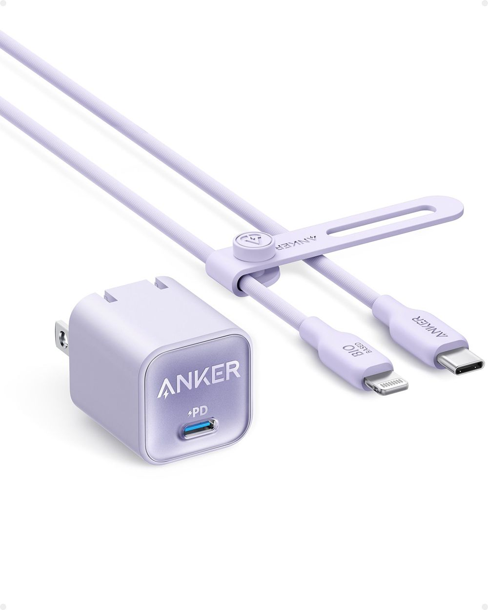Anker 511 Charger (Nano 3 30W) with 6 ft USB-C to Lightning Cable Morados | Mexico RBW346980