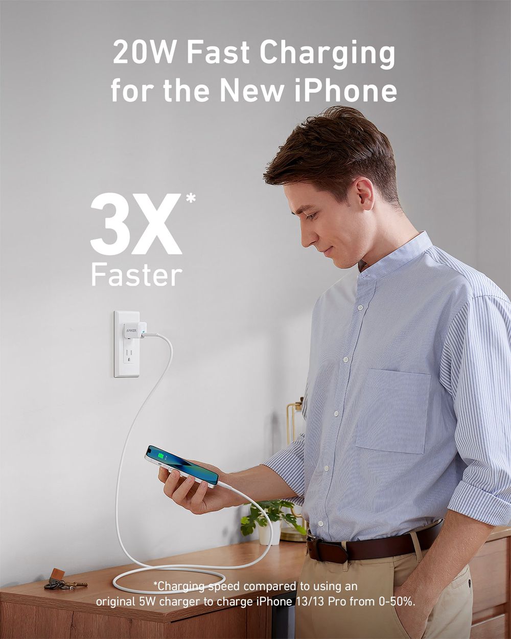 Anker 511 Charger (Nano) with USB-C to Lightning Cable Blancos | Mexico LNB860725