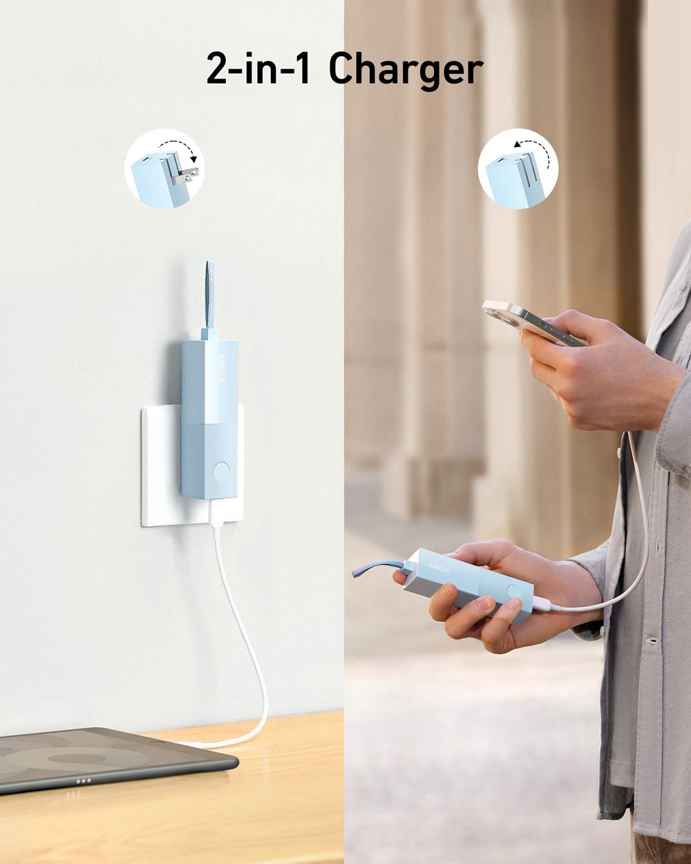 Anker 511 Power Bank (PowerCore Fusion 5K) Azules | Mexico RDP806532