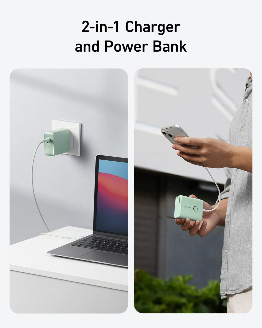 Anker 521 Power Bank (PowerCore Fusion 45W) Verdes | Mexico FOJ246157