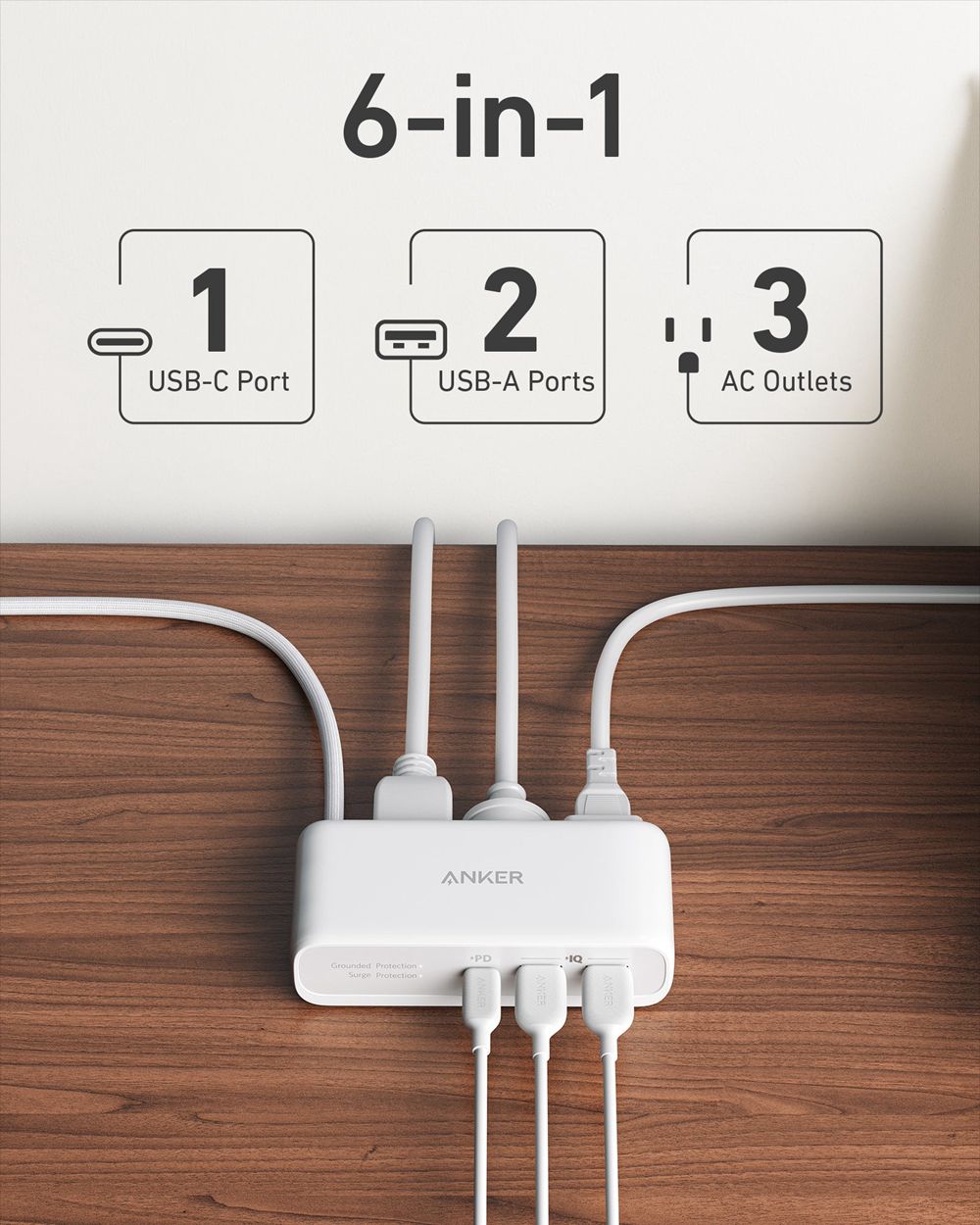 Anker 521 Power Strip Blancos | Mexico DXO418536