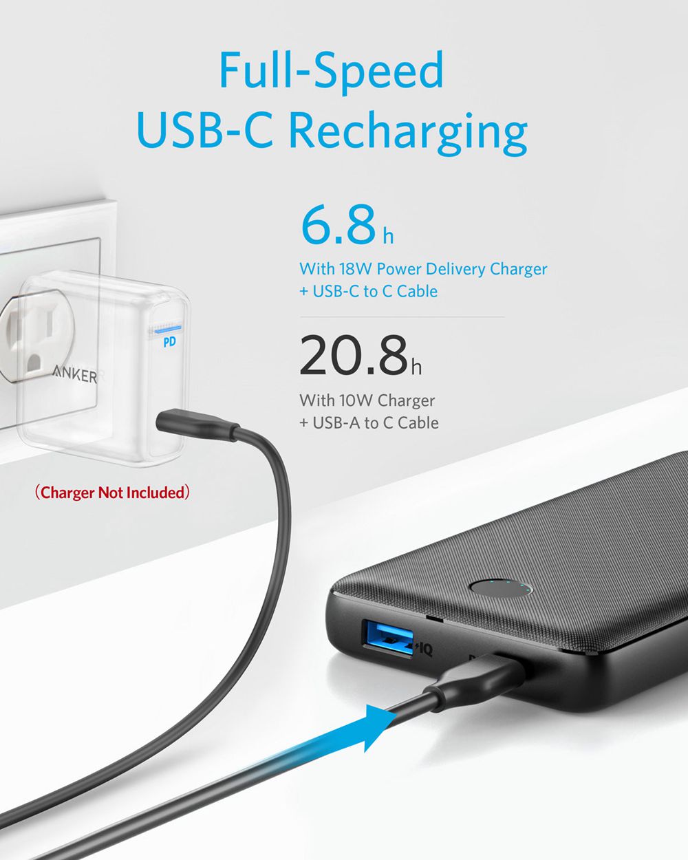 Anker 525 Power Bank (PowerCore 20K) Negros | Mexico QML913065