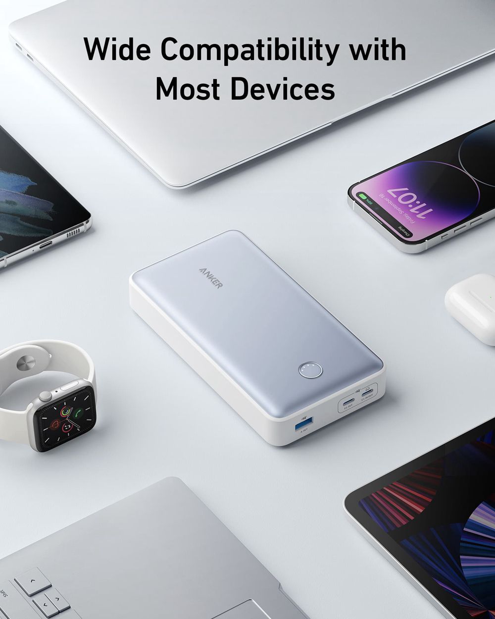 Anker 537 Power Bank (PowerCore 24K for Laptop) Blancos | Mexico ZOD391872