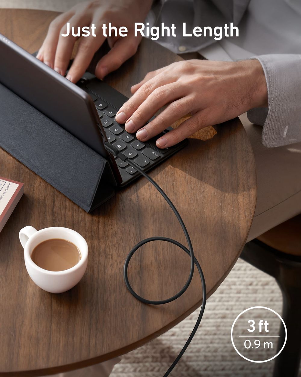 Anker 541 USB-C to Lightning Cable (1 ft / 3 ft / 6 ft) Negros | Mexico GDS398051