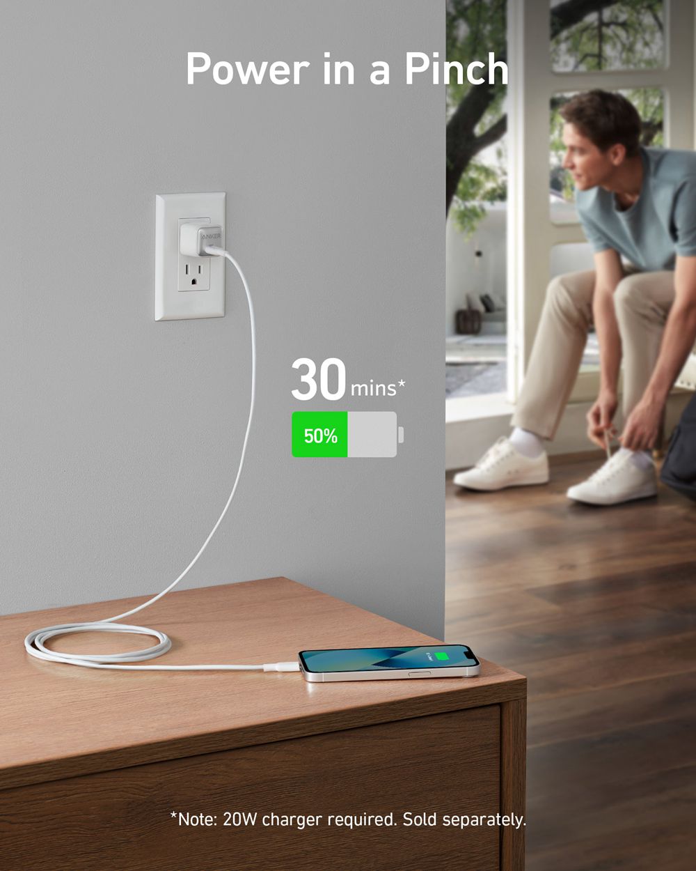 Anker 541 USB-C to Lightning Cable (1 ft / 3 ft / 6 ft) Blancos | Mexico PDY243091