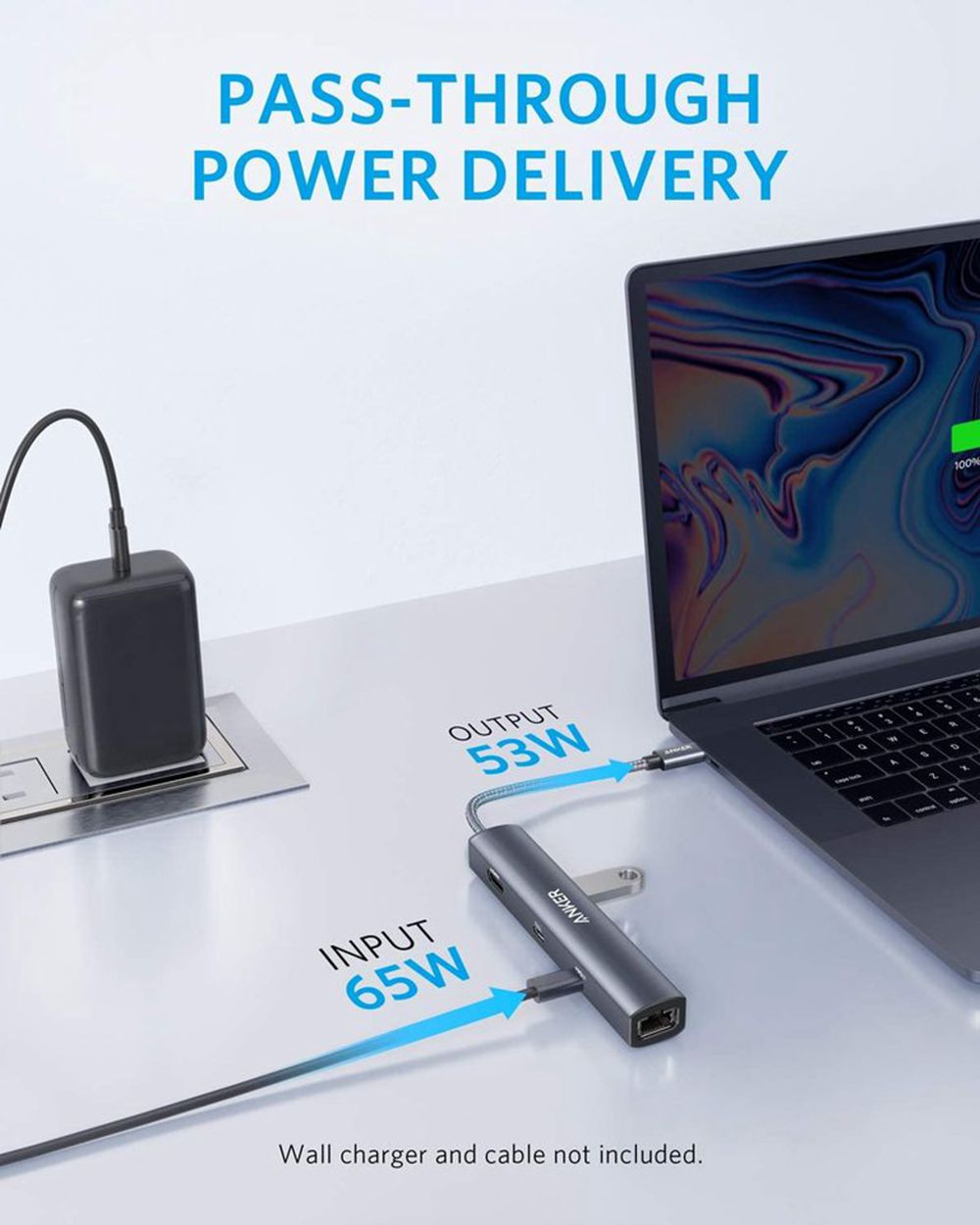 Anker 543 USB-C Hub (6-in-1 Slim) Grises | Mexico YBD532907