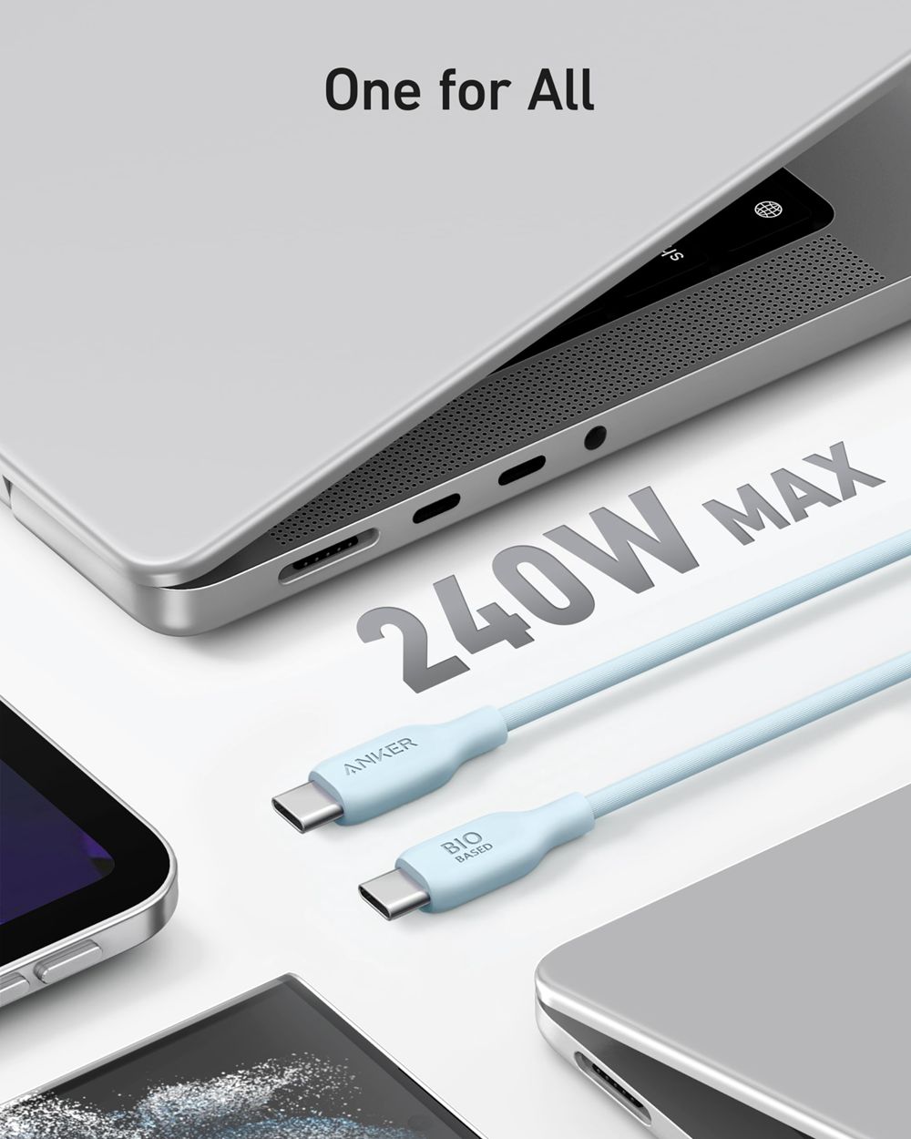 Anker 543 USB-C to USB-C Cable (Bio-Based) Azules | Mexico AUZ794523