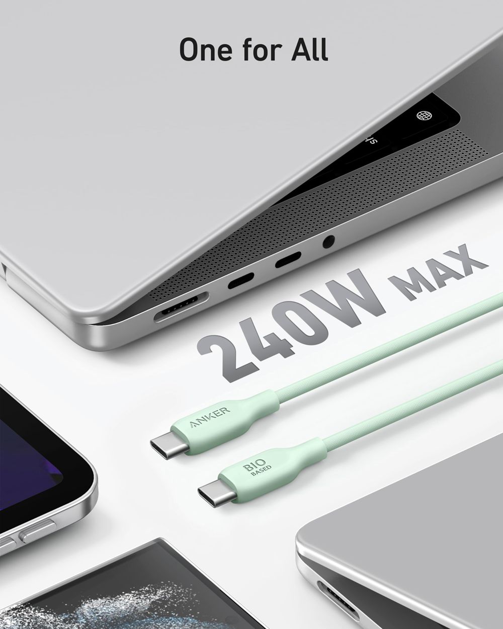 Anker 543 USB-C to USB-C Cable (Bio-Based) Azules | Mexico AUZ794523