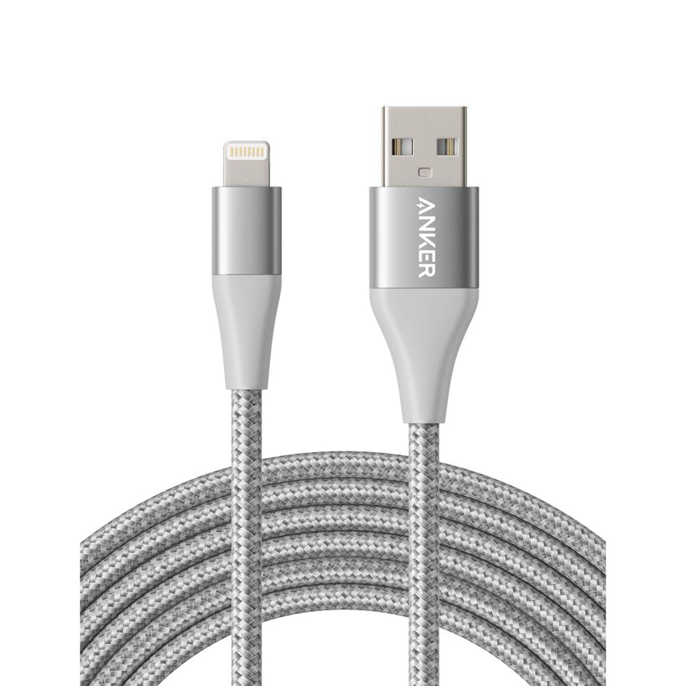 Anker 551 USB-A to Lightning Cable (1 ft / 3 ft / 6 ft / 10 ft) Plateados | Mexico JEZ420679