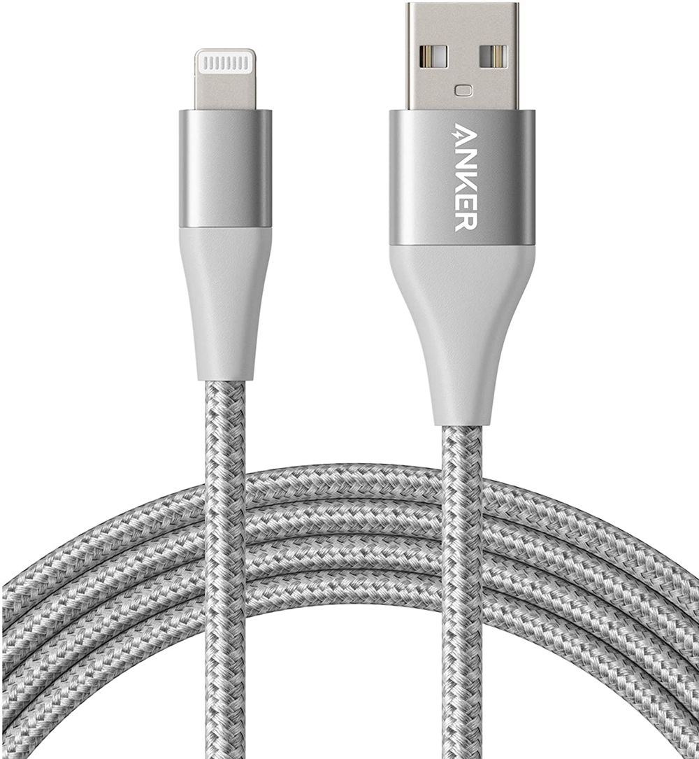 Anker 551 USB-A to Lightning Cable (1 ft / 3 ft / 6 ft / 10 ft) Plateados | Mexico JEZ420679