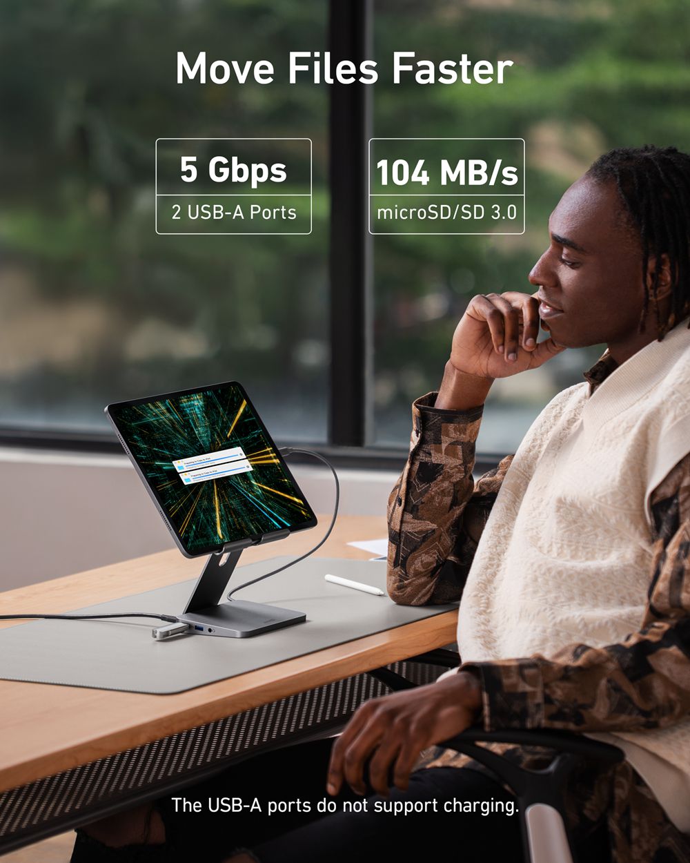 Anker 551 USB-C Hub (8-in-1 Tablet Stand) Grises | Mexico QJO657081