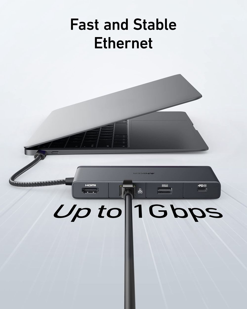 Anker 552 USB-C Hub (9-in-1 4K HDMI) Negros | Mexico JCH562384