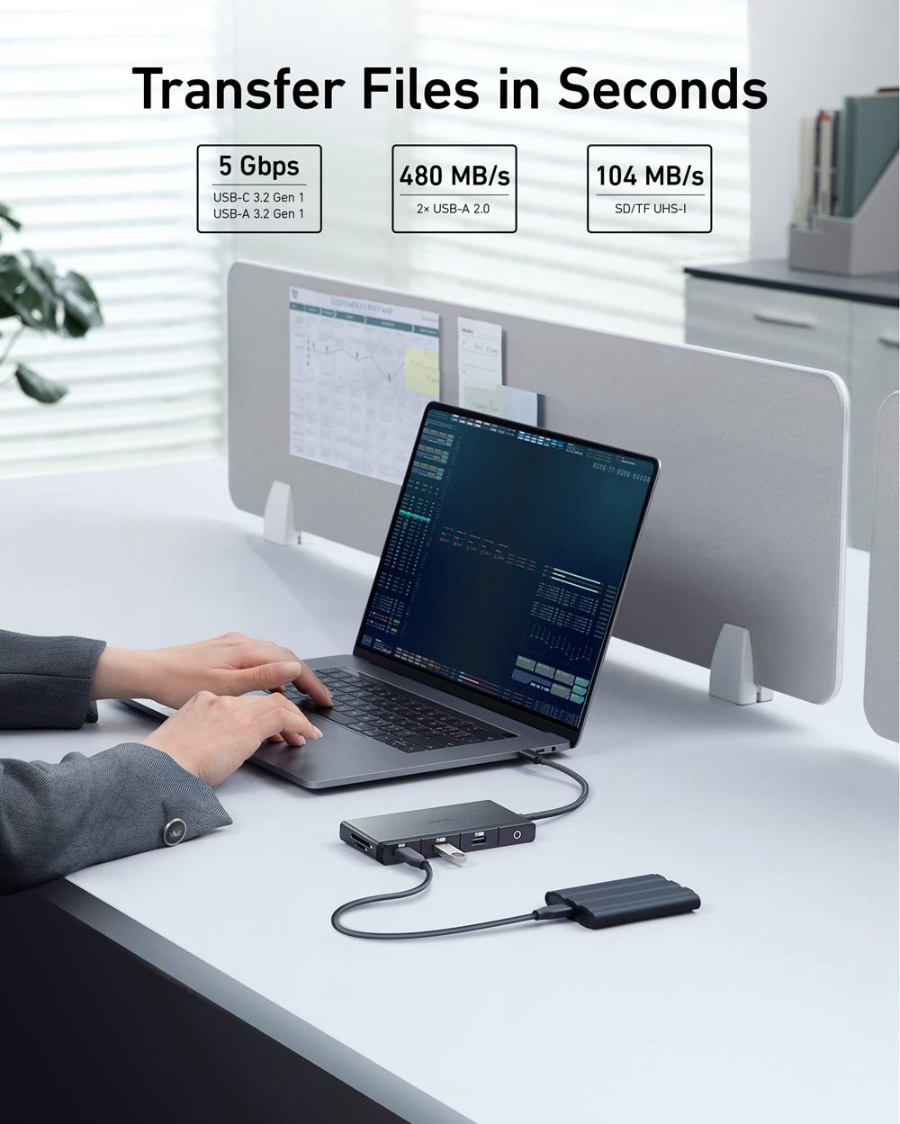 Anker 552 USB-C Hub (9-in-1 4K HDMI) Negros | Mexico JCH562384
