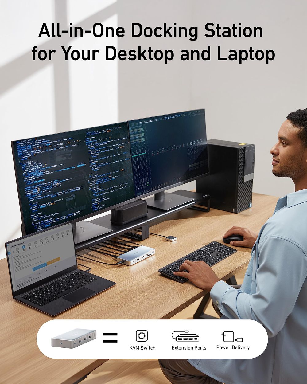 Anker 553 USB-C Docking Station (KVM Switch) Plateados | Mexico QNO504173