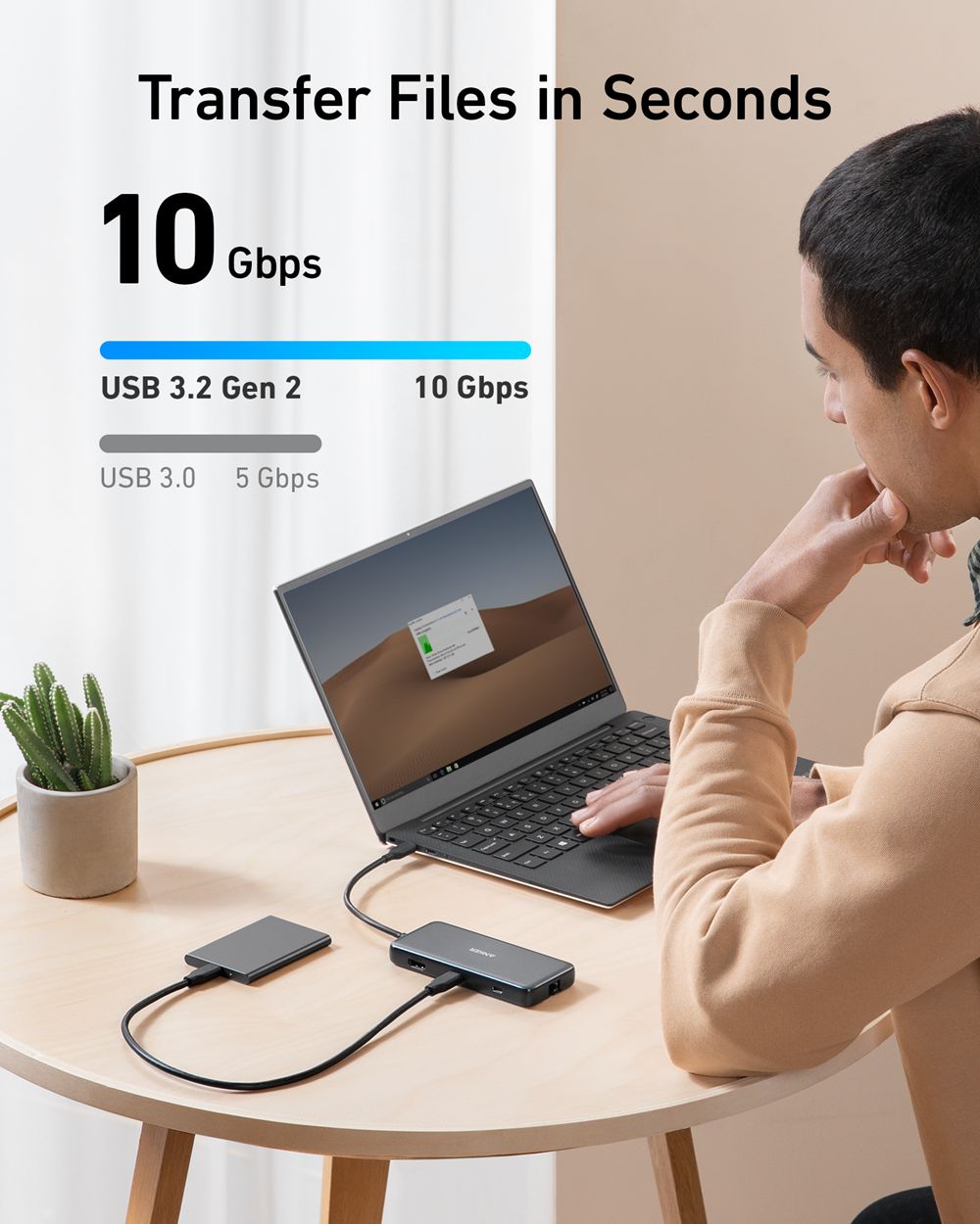 Anker 555 USB-C Hub (8-in-1) Grises | Mexico BAT395487