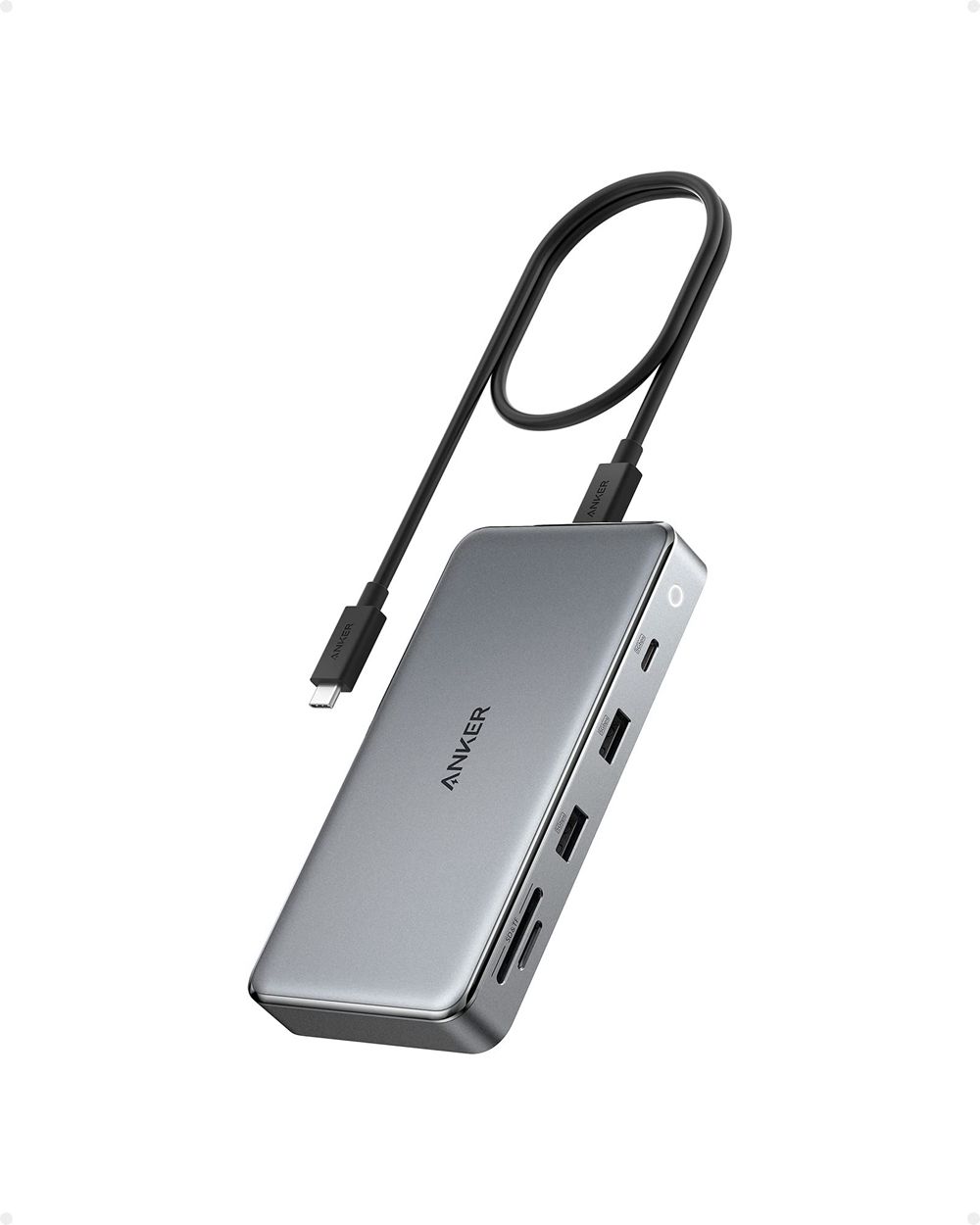 Anker 563 USB-C Hub (10-in-1 Dual 4K HDMI For MacBook) Plateados | Mexico VDG439268