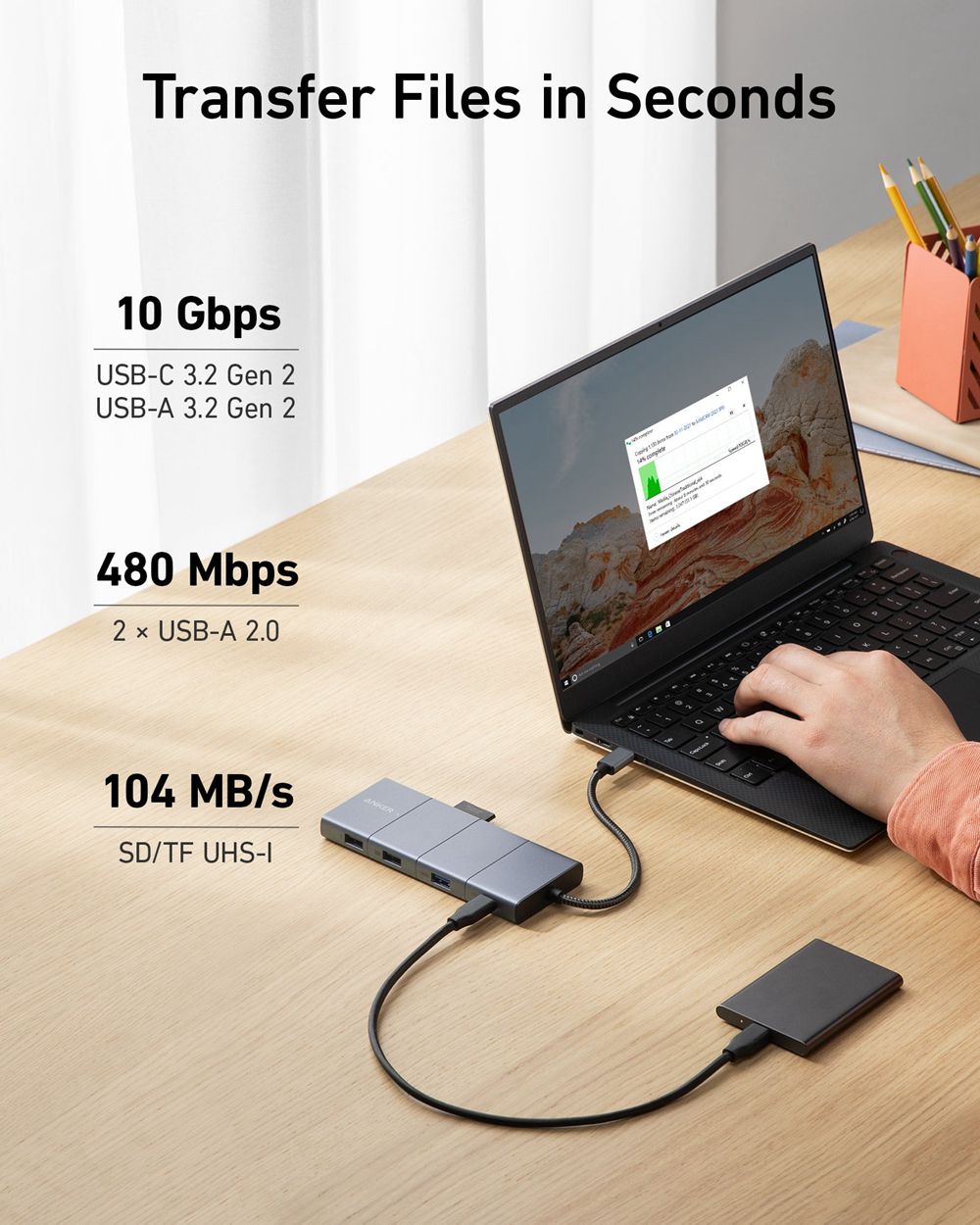 Anker 565 USB-C Hub (11-in-1) Grises | Mexico YHV925473