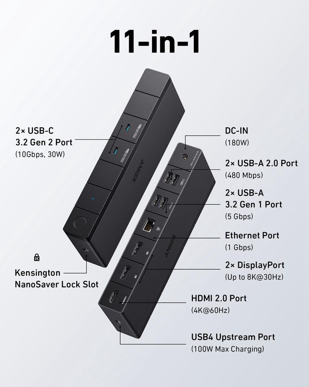 Anker 568 USB-C Docking Station (11-in-1 USB4) Negros | Mexico YKN701983