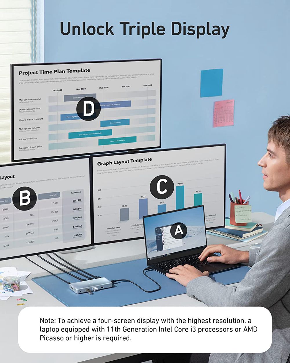 Anker 575 USB-C Hub (12-in-1 Dual HDMI DP) Plateados | Mexico NAB847106