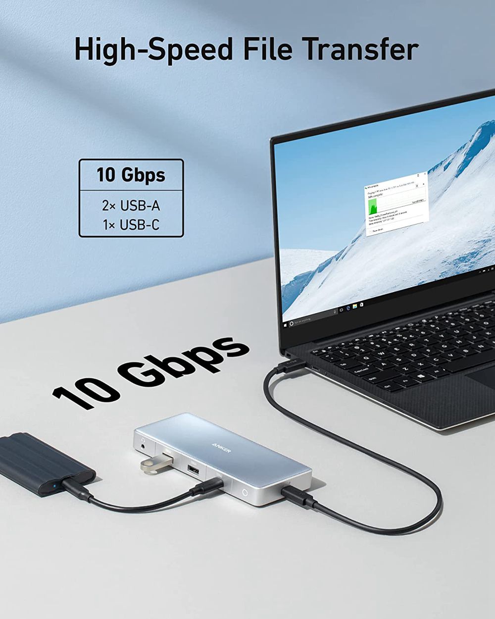 Anker 575 USB-C Hub (12-in-1 Dual HDMI DP) Plateados | Mexico NAB847106